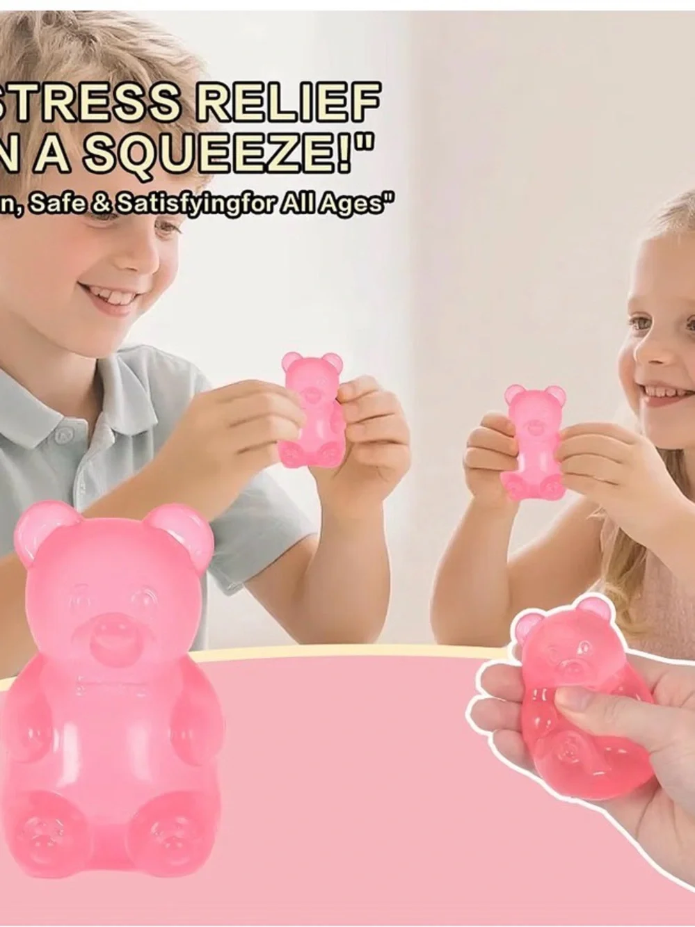 Gummy Bear Purple Squishy Toy